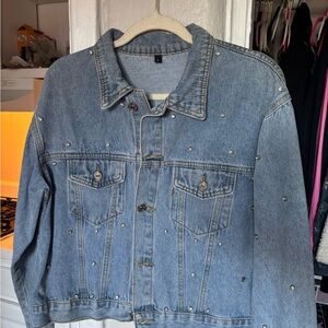 Original Use Blue Jean Jacket with Studs